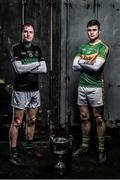 24 November 2015; Nemo Rangers’ James Masters is pictured alongside Michael Quinlivan from Clonmel Commercials ahead of the AIB GAA Munster Senior Football Club Championship Final on the 29th of November in Mallow at 2pm. For exclusive content throughout the AIB Club Championships follow @AIB_GAA and facebook.com/AIBGAA. Clanna Gael GAA Club, Ringsend, Dublin 4. Picture credit: Ramsey Cardy / SPORTSFILE