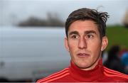 24 November 2015; Ian Keatley, Munster, speaking during a press conference. University of Limerick, Limerick. Picture credit: Diarmuid Greene / SPORTSFILE