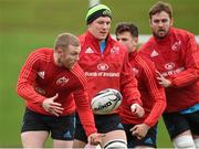 24 November 2015; Munster's Keith Earls, alongside team-mates Robin Copeland, Conor Oliver, and Dave Foley in action during squad training. University of Limerick, Limerick. Picture credit: Diarmuid Greene / SPORTSFILE