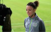 25 November 2015; Sophie Perry, Republic of Ireland, during a press conference. Tallaght Stadium, Tallaght, Co. Dublin. Picture credit: Sam Barnes / SPORTSFILE