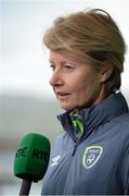 25 November 2015; Sue Ronan, Republic of Ireland manager, during a press conference. Tallaght Stadium, Tallaght, Co. Dublin. Picture credit: Sam Barnes / SPORTSFILE