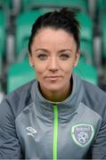 25 November 2015; Sophie Perry, Republic of Ireland, following a press conference. Tallaght Stadium, Tallaght, Co. Dublin. Picture credit: Sam Barnes / SPORTSFILE