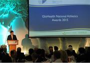 25 November 2015; John Foley, CEO of Athletics Ireland. GloHealth National Athletic Awards 2015, Crowne Plaza Hotel, Santry, Dublin. Picture credit: Seb Daly / SPORTSFILE