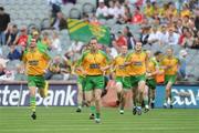 2 August 2009; The Donegal team make their way on to the pitch at Croke Park. GAA Football All-Ireland Senior Championship Quarter-Final, Cork v Donegal, Croke Park, Dublin. Picture credit: Oliver McVeigh / SPORTSFILE