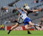 16 August 2009; Ian Galgey, Waterford, in action against Domhnaill Fox, Galway. ESB GAA Hurling All-Ireland Minor Championship Semi-Final, Waterford v Galway, Croke Park, Dublin. Picture credit: Ray McManus / SPORTSFILE