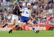 16 August 2009; Brian O'Halloran, Waterford, in action against Joseph Cooney, Galway. ESB GAA Hurling All-Ireland Minor Championship Semi-Final, Waterford v Galway, Croke Park, Dublin. Picture credit: Ray McManus / SPORTSFILE