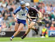 16 August 2009; Paudie Mahony, Waterford, in action against Daithi Burke, Galway. ESB GAA Hurling All-Ireland Minor Championship Semi-Final, Waterford v Galway, Croke Park, Dublin. Picture credit: Ray McManus / SPORTSFILE