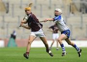 16 August 2009; Sean Coen, Galway, in action against Brian O'Halloran, Waterford. ESB GAA Hurling All-Ireland Minor Championship Semi-Final, Waterford v Galway, Croke Park, Dublin. Picture credit: Pat Murphy / SPORTSFILE