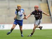 16 August 2009; Martin O'Neill, Waterford, in action against Davy Glennon, Galway. ESB GAA Hurling All-Ireland Minor Championship Semi-Final, Waterford v Galway, Croke Park, Dublin. Picture credit: Pat Murphy / SPORTSFILE