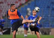 19 August 2009; St Patrick's Athletic's David Partridge and Garreth O'Connor in action during squad training ahead of their Europa League, Play-off Round, 1st Leg, game against Steaua Bucharest on Thursday. Stadionul Ghencea, Bucharest, Romania. Picture credit: John Barrington / SPORTSFILE
