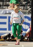 20 August 2009; Ireland's Eileen O'Keeffe reacts during qualifying for the Women's Hammer Final where she threw a mark of 63.20m but failed to make the final. 12th IAAF World Championships in Athletics, Olympic Stadium, Berlin, Germany. Picture credit: Brendan Moran / SPORTSFILE