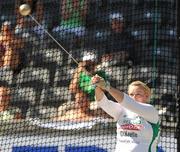 20 August 2009; Ireland's Eileen O'Keeffe in action during qualifying for the Women's Hammer Final where she threw a mark of 63.20m but failed to make the final. 12th IAAF World Championships in Athletics, Olympic Stadium, Berlin, Germany. Picture credit: Brendan Moran / SPORTSFILE