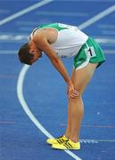 20 August 2009; Ireland's Alistair Cragg after his heat of the Men's 5000m where he finished 13th in a time of 13:46.34 and failing to qualify for the Final on Sunday. 12th IAAF World Championships in Athletics, Olympic Stadium, Berlin, Germany. Picture credit: Brendan Moran / SPORTSFILE