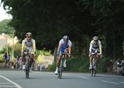 21 August 2009; Frantisek Rabon, Team Columbia - HTC, wins the opening An Post Sprint into Roundwood, from second place Alexander Kristoff, Joker Bianchi, centre, and Ino Ilesic Aldo, Team Type 1, during stage 1 of the Tour of Ireland. 2009 Tour of Ireland - Stage 1, Enniskerry to Waterford. Picture credit: Stephen McCarthy / SPORTSFILE