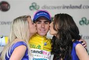 21 August 2009; Race leader and stage winner Russell Downing, Candi TV - Marshalls Pasta, after stage 1 of the Tour of Ireland. 2009 Tour of Ireland - Stage 1, Enniskerry to Waterford. Picture credit: Stephen McCarthy / SPORTSFILE