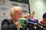 21 August 2009; Republic of Ireland manager Giovanni Trapattoni during a squad announcement ahead of their 2010 FIFA World Cup Qualifier against Cyprus on September the 5th. Clarion Hotel, Dublin Airport, Dublin. Picture credit: Matt Browne / SPORTSFILE