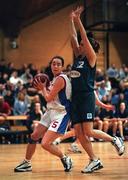 30 January 2000; Jillian Hayes of Avonmore Wildcats in action against Ciara Harvey of Meteors during the Senior Women's Sprite Cup Final match between Avonmore Wildcats and Meteors at the National Basketball Arena in Tallaght, Dublin. Photo by Brendan Moran/Sportsfile