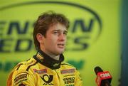 16 January 2000; Driver Jarno Trulli at the launch of Jordan Grand Prix's Honda powered EJ11 car at Silverstone Circuit in Towcester, England. Photo by Damien Eagers/Sportsfile