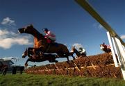 14 January 2001; A general view of racing at Leopardstown Racecourse in Dublin. Photo by Brendan Moran/Sportsfile
