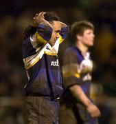 20 January 2001; Eddie Hekenui of Leinster makes his way off the pitch following the Heineken Cup Pool 1 Round 6 match between Biarritz and Leinster at Park de Sport Aguilera in Biarritz, France. Photo by Matt Browne/Sportsfile
