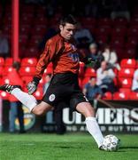 30 April 2000; Shelbourne goalkeeper Steve Williams during the FAI Cup Final match between Shelbourne and Bohemians at Tolka Park in Dublin. Photo by Matt Browne/Sportsfile