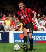 30 April 2000; Stephen Caffery of Bohemians during the FAI Cup Final match between Shelbourne and Bohemians at Tolka Park in Dublin. Photo by Matt Browne/Sportsfile
