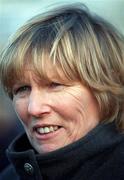 14 January 2001; Trainer Jessica Harrington at Leopardstown Racecourse in Dublin. Photo by Brendan Moran/Sportsfile