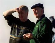 21 January 2001; Dublin manager Kevin Fennelly, right, and Dave Billings during the Walsh Cup Semi-Final match between Wexford and Dublin at Ferns in Wexford. Photo by Aoife Rice/Sportsfile *** Local Caption *** 21 January 2001; x during the Walsh Cup Semi-Final match between Wexford and Dublin at Ferns in Wexford. Photo by Aoife Rice/Sportsfile