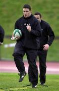 22 January 2001; David Wallace during Ireland rugby squad training at University of Limerick in Limerick. Photo by Brendan Moran/Sportsfile