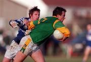 21 January 2001; Anthony Moyles of Meath in action against Colm Parkinson of Laois during the O'Byrne Cup Quarter-Final match between Laois and Meath at Stradbally in Laois. Photo by Damien Eagers/Sportsfile