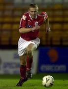 23 January 2001; Richie Foran of Shelbourne during the Eircom League Premier Division match between Shelbourne and Derry City at Tolka Park in Dublin. Photo by David Maher/Sportsfile