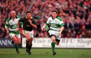 19 November 2000; Brian O'Driscoll of Ireland during the International Rugby Friendly match between Ireland and South Africa at Lansdowne Road in Dublin. Photo by Aoife Rice/Sportsfile