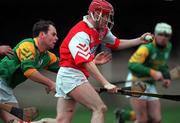 30 January 2000; Collins Connolly of Louth in action against Paul Donnelly of Meath during the Kehoe Cup Quarter-Final match between Meath and Louth at Pairc Naomh Brid in Dundalk, Louth. Photo by Aoife Rice/Sportsfile