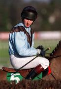 21 January 2001; Jockey Norman Williamson at Leopardstown Racecourse in Dublin. Photo by Ray McManus/Sportsfile