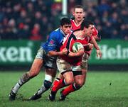 20 January 2001; Jason Holland of Munster during the Heineken Cup Pool 4 Round 6 match between Munster and Castres at Musgrave Park in Cork. Photo by Brendan Moran/Sportsfile