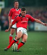 20 January 2001; Ronan O'Gara of Munster during the Heineken Cup Pool 4 Round 6 match between Munster and Castres at Musgrave Park in Cork. Photo by Brendan Moran/Sportsfile