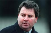 28 January 2001; Trainer Eric McNamara at Fairyhouse Racecourse in Ratoath, Meath. Photo by Damien Eagers/Sportsfile