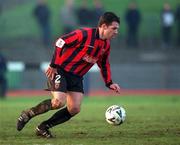 28 January 2001; Tony O'Connor of Bohemians during the Eircom League Premier Division match between Shamrock Rovers and Bohemians at Morton Stadium in Santry, Dublin. Photo by David Maher/Sportsfile