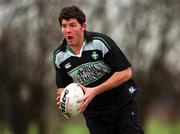 29 January 2001; Shane Horgan during Ireland rugby squad training at ALSAA Sportsgrounds in Dublin. Photo by David Maher/Sportsfile