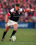 28 January 2001; Ronan O'Gara of Munster during the Heineken Cup Quarter-Final match between Munster and Biarritz at Thomond Park in Limerick. Photo by Ray Lohan/Sportsfile