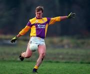 28 January 2001; Iain Wickham of Wexford during the O'Byrne Cup Semi-Final match between Wexford and Offaly at the Gaelic Grounds in Bunclody, Wexford. Photo by Aoife Rice/Sportsfile