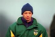 28 January 2001; Offay manager Padraig Nolan during the O'Byrne Cup Semi-Final match between Wexford and Offaly at the Gaelic Grounds in Bunclody, Wexford. Photo by Aoife Rice/Sportsfile