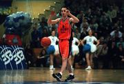 28 January 2001; Adrian Fulton of Killester during the ESB Men's Cup Final match between Killester and Longnecks Ballina at the National Basketball Arena in Tallaght, Dublin. Photo by Brendan Moran/Sportsfile