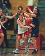 27 January 2001; Rachel Kelly of Tolka Rovers during the ESB Women's Cup Semi-Final match between Tolka Rovers and Meteors at the National Basketball Arena in Tallaght, Dublin. Photo by Brendan Moran/Sportsfile