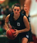 27 January 2001; Ciara Harvey of Meteors during the ESB Women's Cup Semi-Final match between Tolka Rovers and Meteors at the National Basketball Arena in Tallaght, Dublin. Photo by Brendan Moran/Sportsfile