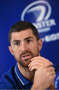 26 November 2015; Leinster's Rob Kearney during a press conference at the RDS Arena, Ballsbridge, Dublin. Picture credit: Stephen McCarthy / SPORTSFILE