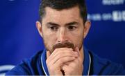 26 November 2015; Leinster's Rob Kearney during a press conference at the RDS Arena, Ballsbridge, Dublin. Picture credit: Stephen McCarthy / SPORTSFILE