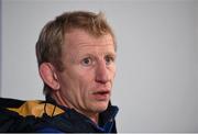26 November 2015; Leinster head coach Leo Cullen during a press conference at the RDS Arena, Ballsbridge, Dublin. Picture credit: Stephen McCarthy / SPORTSFILE