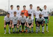 26 November 2015; The Republic of Ireland team. U15 Friendly International, Republic of Ireland v Poland, Rock Park Celtic FC, Dundalk, Co. Louth. Picture credit: Oliver McVeigh / SPORTSFILE
