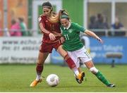 26 November 2015; Julie Russell, Republic of Ireland, in action against Vicky Losada, Spain. UEFA Women's EURO 2017 Qualifier, Group 2, Republic of Ireland v Spain, Tallaght Stadium, Tallaght, Co. Dublin. Picture credit: Matt Browne / SPORTSFILE